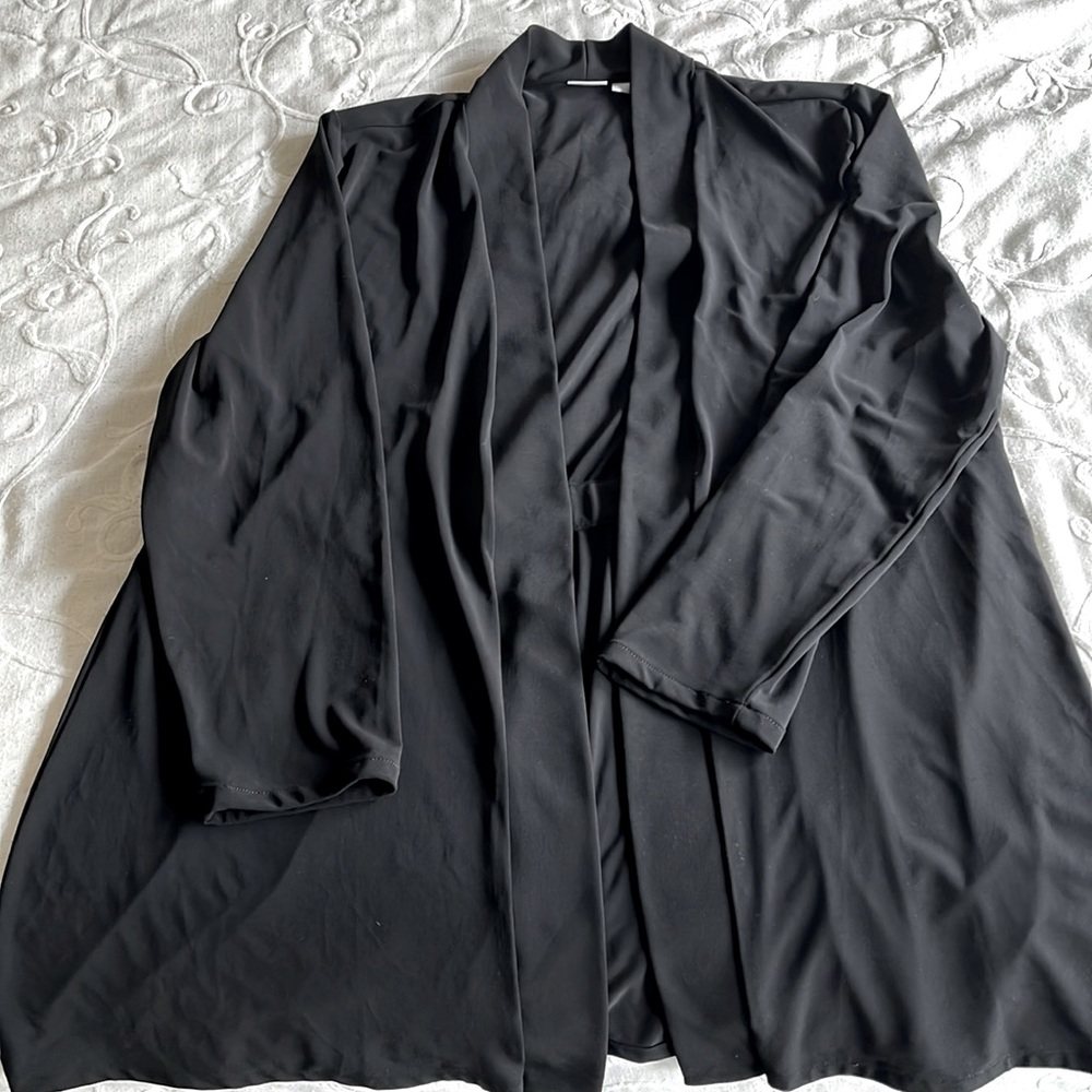 Chicos Travelers Easy Chic black jacket